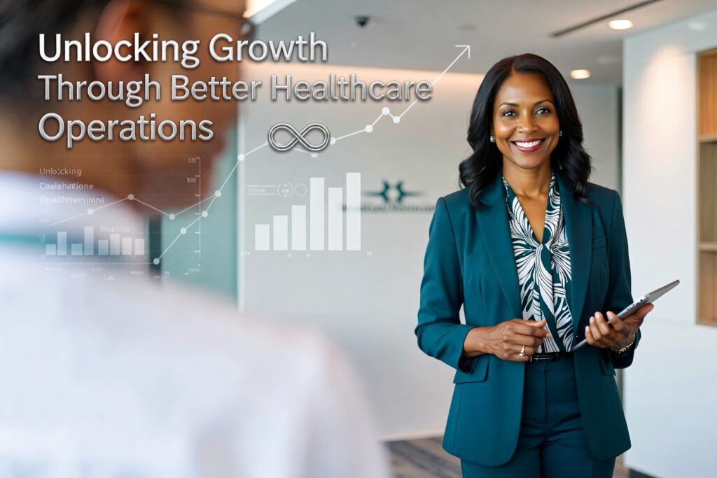 African American Woman Leading Her Healthcare Business with Confidence